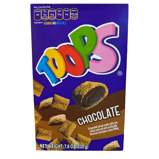Toops Cereal Chocolate Relleno | Cereal de Chocolate 11.3 oz