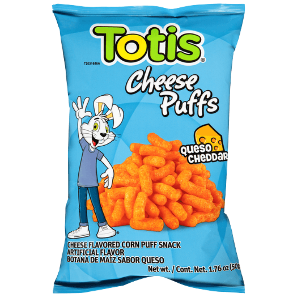 Totis Cheese Puffs Queso Cheddar | Botana de Queso Crujiente