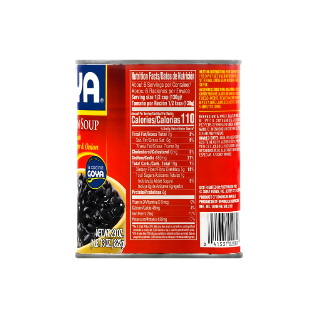 Goya Frijoles Negros Guisados – Lata 29 oz