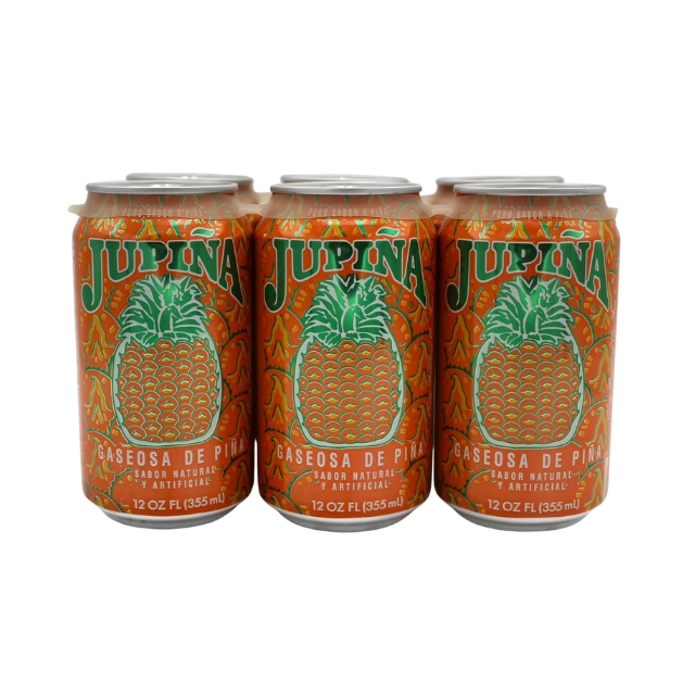 Jupiña – Refresco de Piña (6 latas de 12 oz)