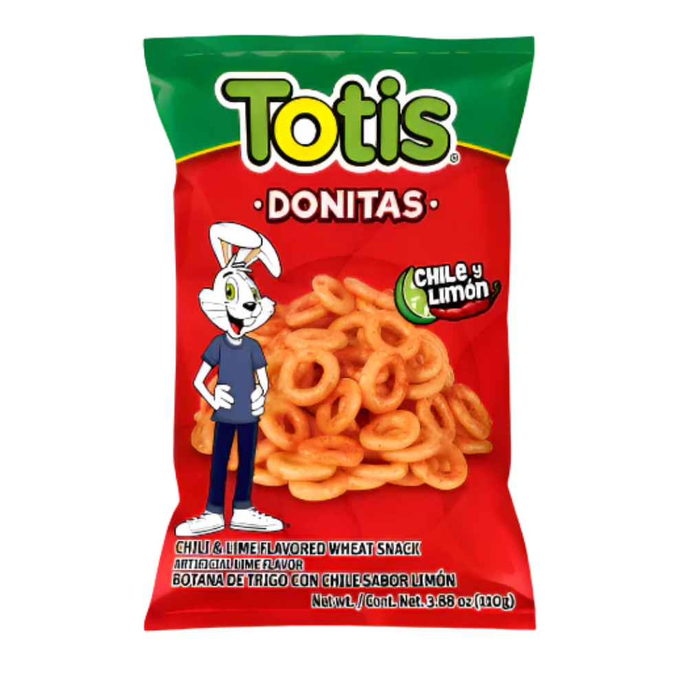 Totis Donitas Chile y Limón | Snack Mexicano Crujiente