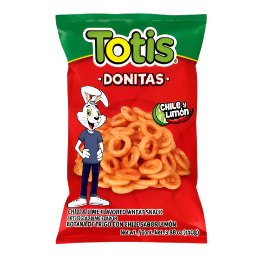Totis Donitas Chile y Limón | Snack Mexicano Crujiente