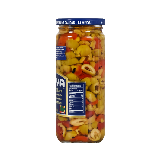 Goya Aceitunas para Ensalada Manzanilla con Pimientos – 9.5 oz