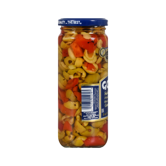 Goya Aceitunas para Ensalada Manzanilla con Pimientos – 9.5 oz