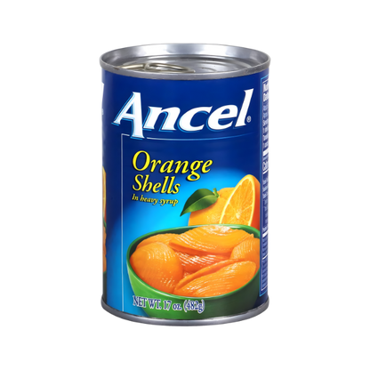 Ancel Cascos de Naranja en Almíbar Espeso – Lata 17 oz