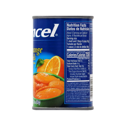 Ancel Cascos de Naranja en Almíbar Espeso – Lata 17 oz