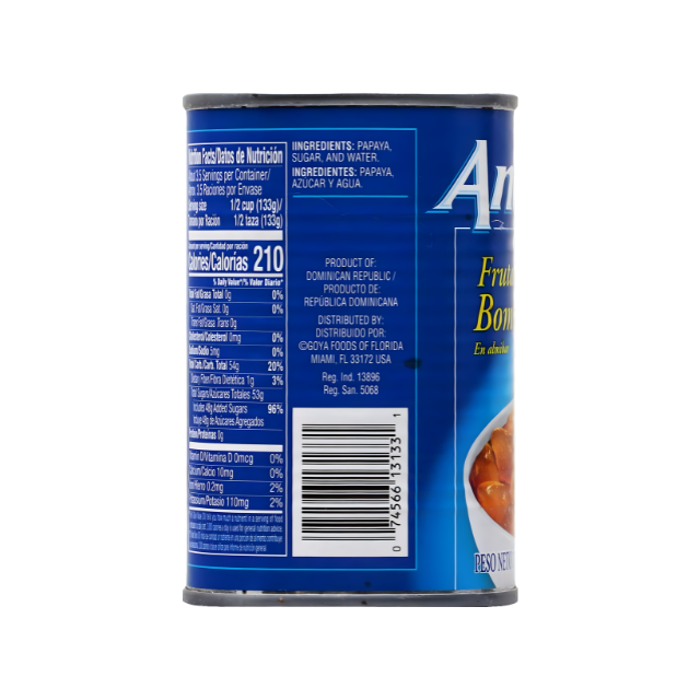 Ancel Trozos de Papaya en Almíbar Espeso – Lata 17 oz