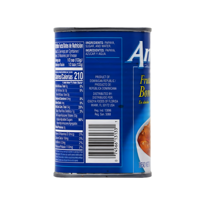 Ancel Trozos de Papaya en Almíbar Espeso – Lata 17 oz