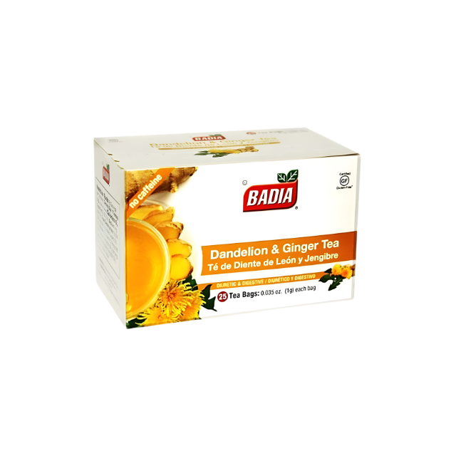 Té de Diente de León y Jengibre Badia – 25 Bolsitas