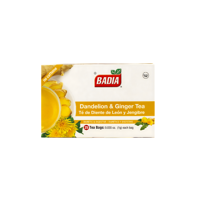 Té de Diente de León y Jengibre Badia – 25 Bolsitas