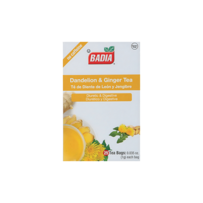 Té de Diente de León y Jengibre Badia – 25 Bolsitas