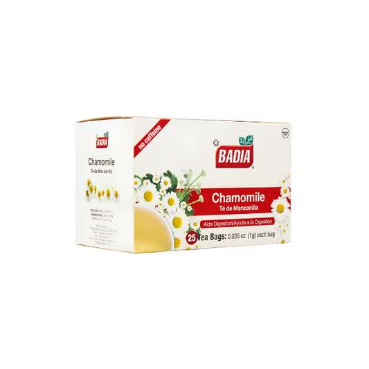 Badia Té de Manzanilla Natural – 25 Bolsitas