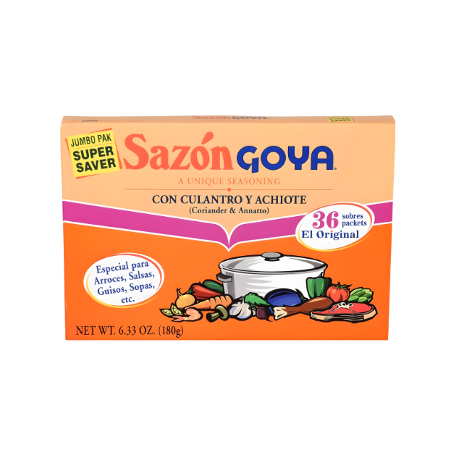 Goya Sazón Culantro y Achiote – Sazonador Latino 6.33 oz