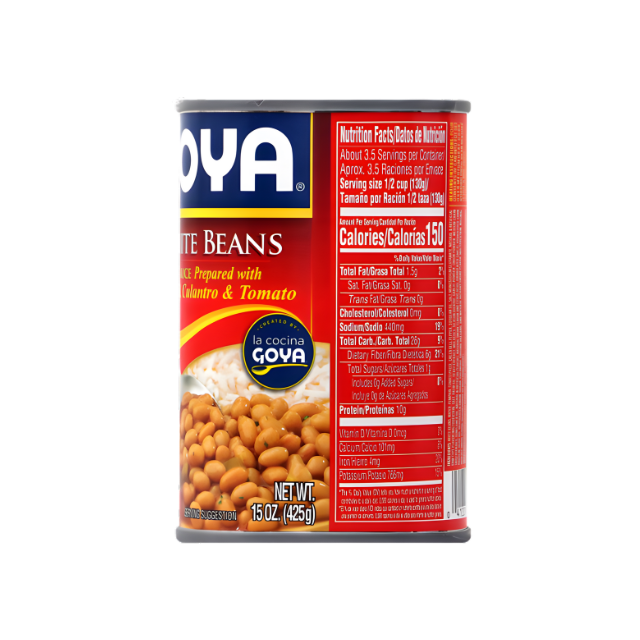 Goya Frijoles Blancos Guisados – Lata 15 oz