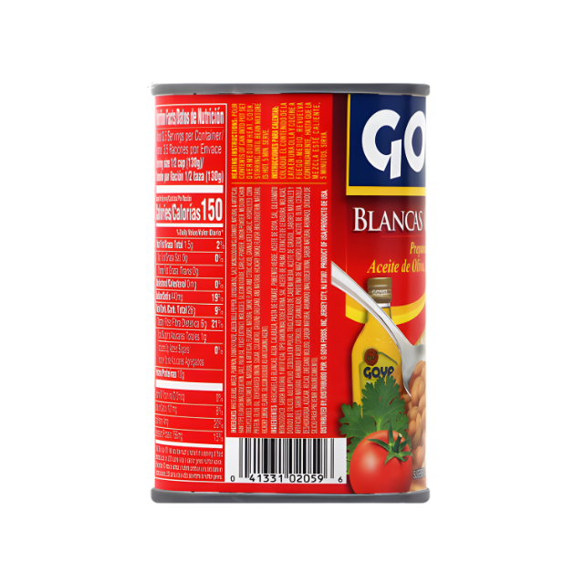 Goya Frijoles Blancos Guisados – Lata 15 oz