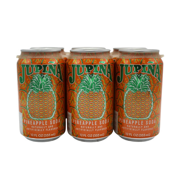 Jupiña – Refresco de Piña (6 latas de 12 oz)