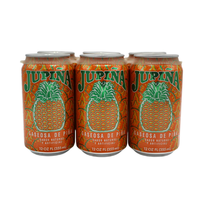Jupiña – Refresco de Piña (6 latas de 12 oz)