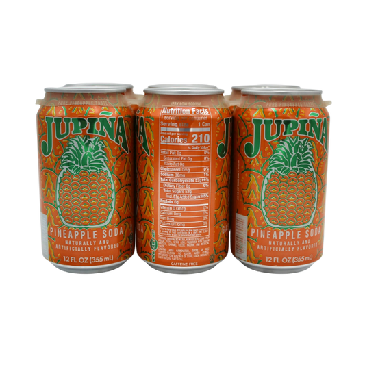 Jupiña – Refresco de Piña (6 latas de 12 oz)