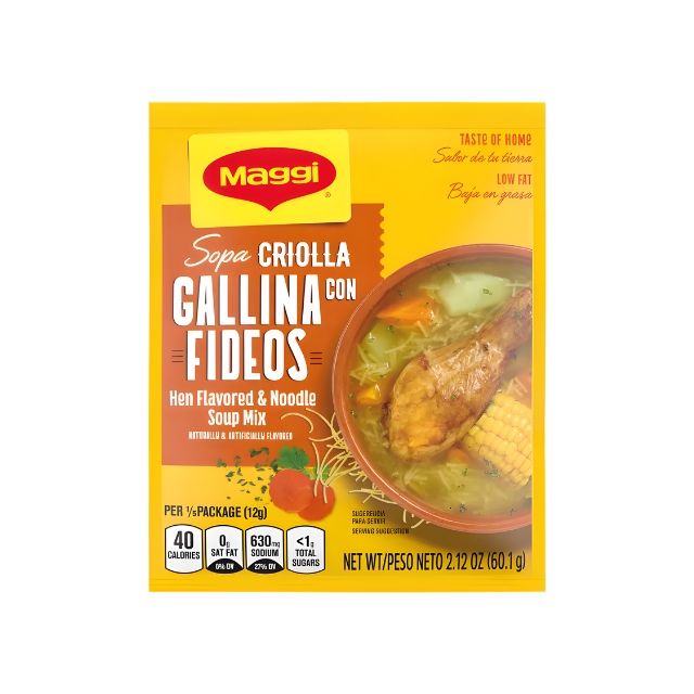 Sopa Criolla de Gallina con Fideos 2.12 oz (60.1 g)