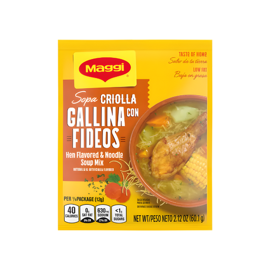 Sopa Criolla de Gallina con Fideos 2.12 oz (60.1 g)