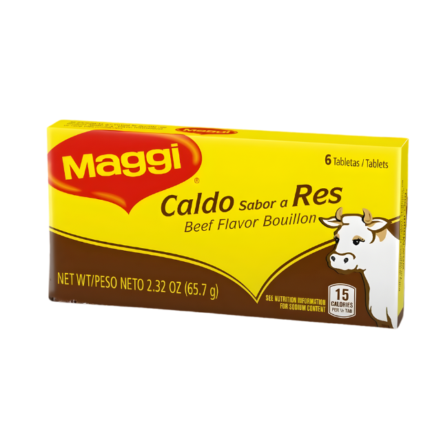 Maggi Caldo Sabor a Res – 6 Tabletas (2.32 oz)