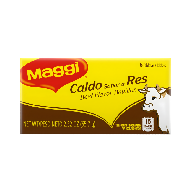 Maggi Caldo Sabor a Res – 6 Tabletas (2.32 oz)
