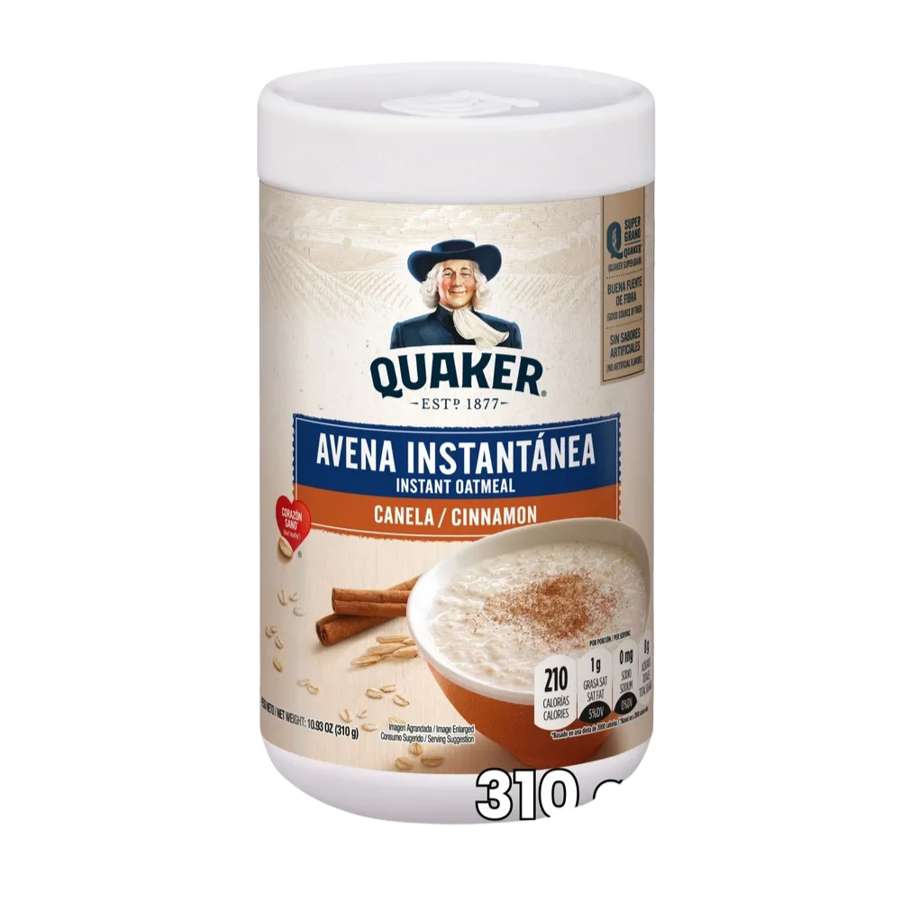 Avena Instantánea Quaker con Canela