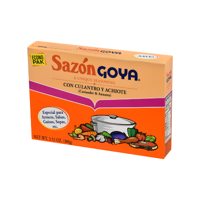 Goya Sazón Culantro y Achiote – Condimento Latino 3.52 oz
