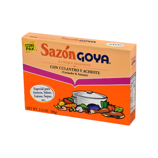 Goya Sazón Culantro y Achiote – Condimento Latino 3.52 oz