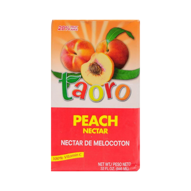 Taoro Peach Nectar – 32 fl oz (Néctar de Melocotón)