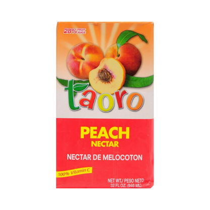 Taoro Peach Nectar – 32 fl oz (Néctar de Melocotón)