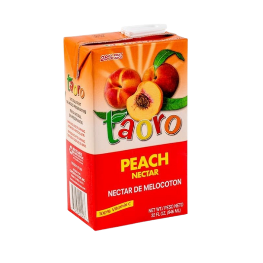 Taoro Peach Nectar – 32 fl oz (Néctar de Melocotón)