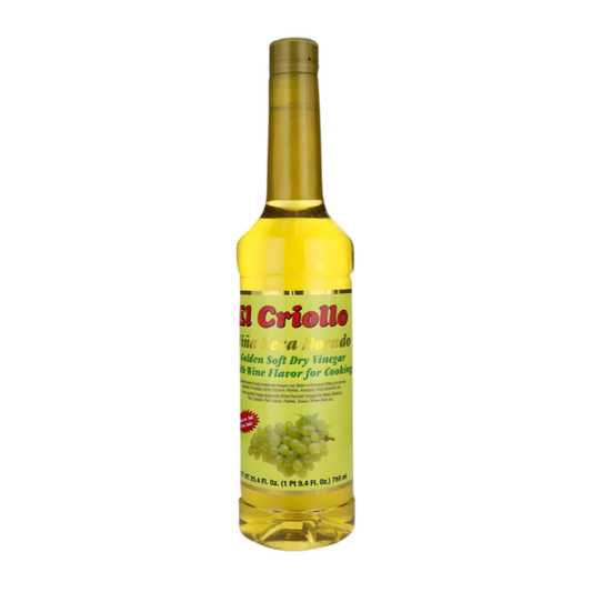 El Criollo Vinagre Seco Dorado Suave con Sabor a Vino 25.4 fl oz (750 ml)