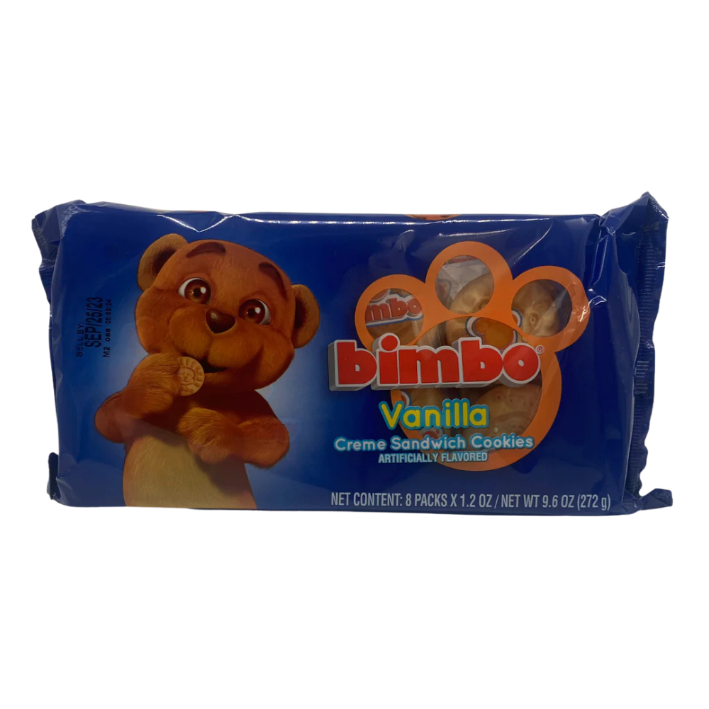 Galletas Sándwich de Crema de Vainilla Bimbo | 9.6 oz (8 Packs)