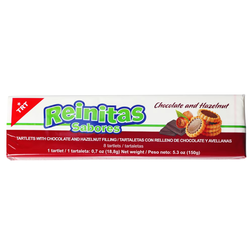 Reinitas Chocolate & Avellana – Tartaletas Rellenas 5.3 oz (150 g)