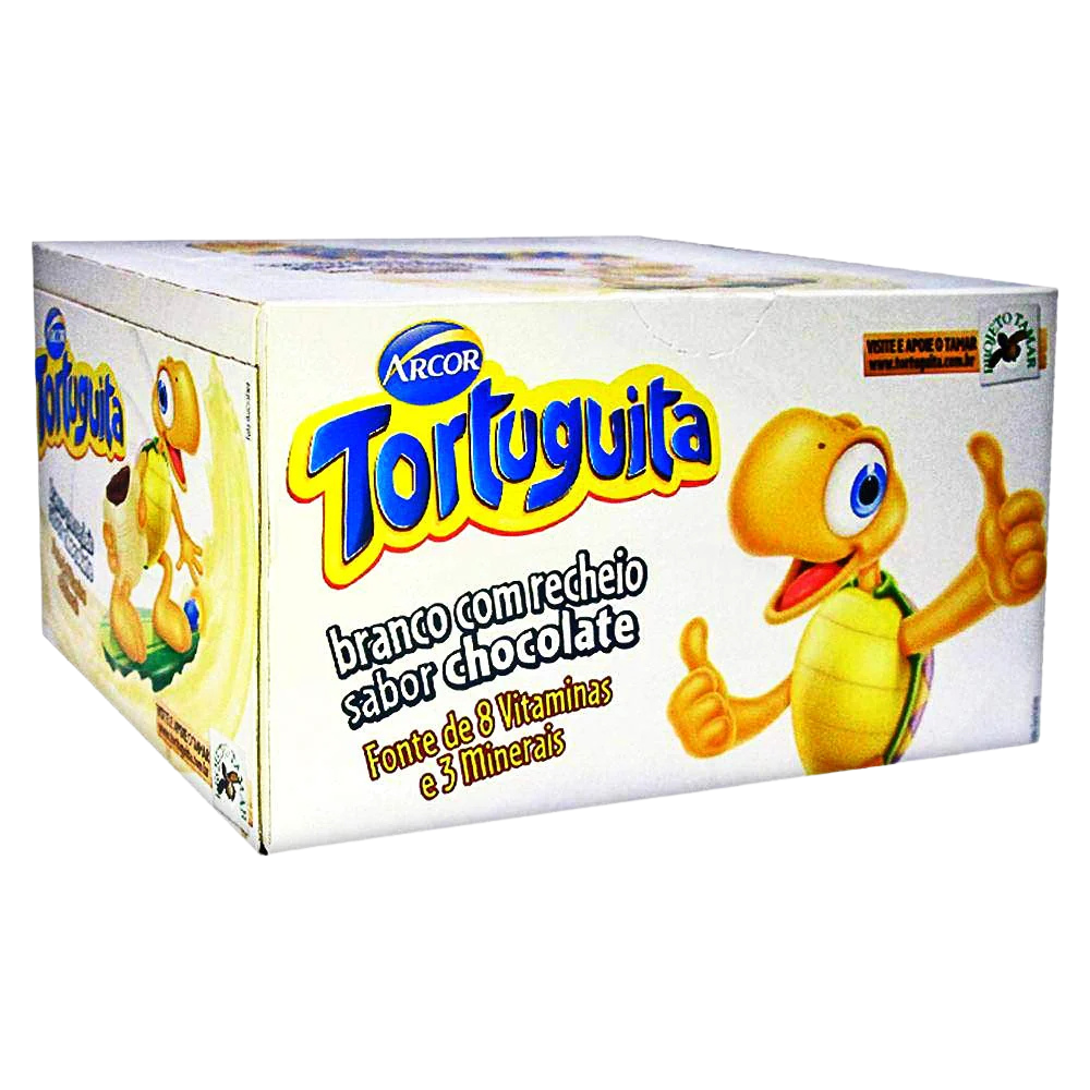 Tortuguita Blanca Arcor – Chocolate Relleno Sabor Vainilla